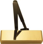 AR1500-PB Hoppe Arrone Size 2-4 Overhead Spring Door Closer c/w Backcheck - Polished Brass with Black arm (87107179)