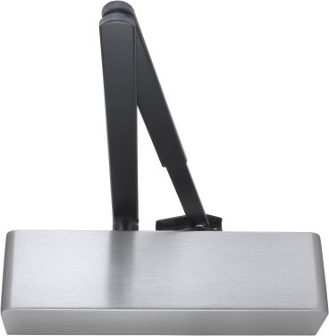 Click Here To Enlarge This Photo Of AR1500-SSS Hoppe Arrone Size 2-4 Overhead Spring Door Closer c/w Backcheck - Satin Stainless Steel with Black arm (87107181)
