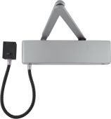 AR1998-L-SE/SE Hoppe Arrone EN.4 Electro-Magnetic Hold Open/Swing Free Overhead Door Closer - Silver (87132361)