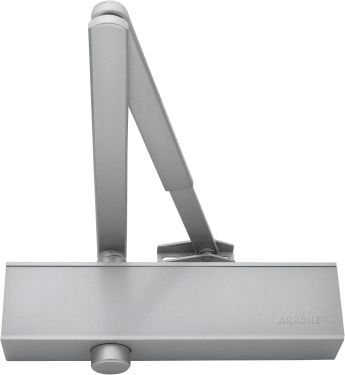 Click Here To Enlarge This Photo Of AR5200-SE Hoppe Arrone Size 2-5 Overhead Door Closer c/w Backcheck - Silver (87112570)