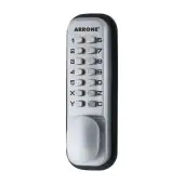 AR195MC Hoppe Arrone Push Button Digital Lock c/w Holdback - Matt Chrome (87128205)