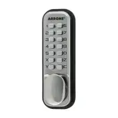 AR195SSS Hoppe Arrone Push Button Digital Lock c/w Holdback - Satin Stainless Steel (87133986)