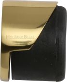 V1088-PB Heritage Brass Door Stop Round Floor Mounted Design Polished Brass Finish
