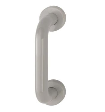 Click Here To Enlarge This Photo Of AR602/220CF Hoppe D' Handle Ø 34mm x 220mm Centres Pull Handle Concealed Fix - (Nylon) Dove Grey