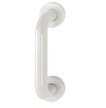 Click Here To Enlarge This Photo Of AR602/220CF Hoppe D' Handle Ø 34mm x 220mm Centres Pull Handle Concealed Fix - (Nylon) Diamond White