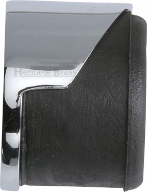 Click Here To Enlarge This Photo Of V1088-PC Heritage Brass Door Stop Round Floor Mounted Design Polished Chrome Finish