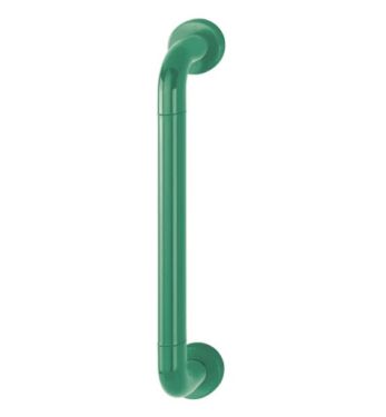 Click Here To Enlarge This Photo Of AR602/425CF Hoppe D' Handle Ø 34mm x 425mm Centres Pull Handle Concealed Fix - (Nylon) Green