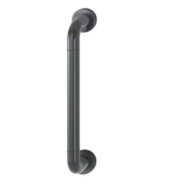 Click Here To Enlarge This Photo Of AR602/425CF Hoppe D' Handle Ø 34mm x 425mm Centres Pull Handle Concealed Fix - (Nylon) Anthracite Grey