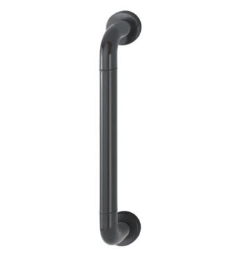 Click Here To Enlarge This Photo Of AR602/425CF Hoppe D' Handle Ø 34mm x 425mm Centres Pull Handle Concealed Fix - (Nylon) Black