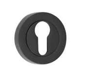 JMB503E - Frelan Hardware Nero Matt Black Euro Profile Escutcheon