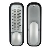 Eclipse ED15 Mechanical Push Button Digital Lock with Holdback - Satin Chrome (70249)