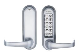 Eclipse ED50 Heavy Duty Passage Free Mechanical Push Button Digital Lock - Satin Chrome  (70262)
