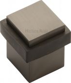 V1089-MB Heritage Brass Door Stop Square Floor Mounted Design Matt Bronze Finish