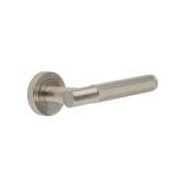 JV850SN Frelan Hardware 'Bari' Satin Nickel Knurled Lever on Rose
