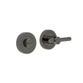 JV855BN Frelan Hardware Black Nickel Knurled Bathroom Turn & Release
