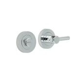 JV855PC Frelan Hardware Polished Chrome Knurled Bathroom Turn & Release