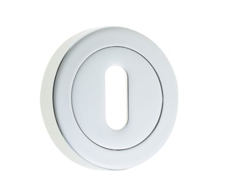 Click Here To Enlarge This Photo Of JV503PC Frelan Hardware Jedo Polished Chrome Standard Key Escutcheon