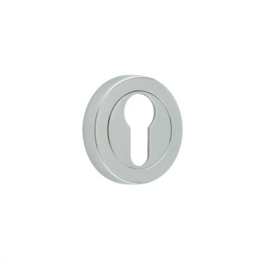 Click Here To Enlarge This Photo Of JV503EPC Frelan Hardware Jedo Polished Chrome Euro Profile Escutcheon