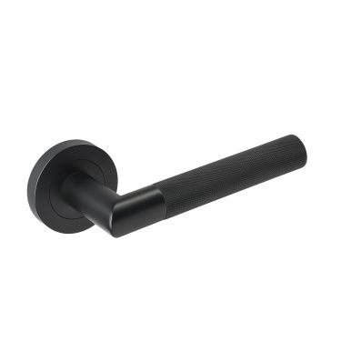 Click Here To Enlarge This Photo Of JTHA1905-F Jigtech 'Tactil' Lever On Rose Matt Black [CE]