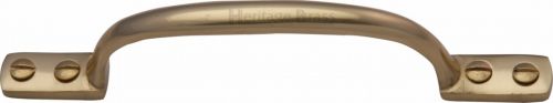Click Here To Enlarge This Photo Of V1090 152-PB Heritage Brass Pull Handle Russell Design 152mm Polished Brass Finish