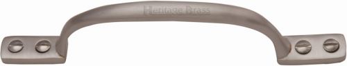 Click Here To Enlarge This Photo Of V1090 152-SN Heritage Brass Pull Handle Russell Design 152mm Satin Nickel Finish