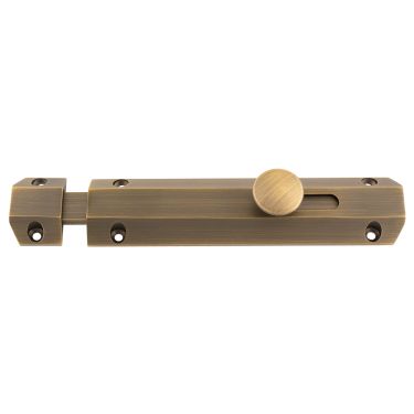 Click Here To Enlarge This Photo Of AQ82AB - Carlisle Brass Flat Surface Bolt 150mm Antique Brass