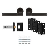 UDP010MB/INTB - Carlisle Brass 'Lagos' Ultimate Door Pack - Matt Black