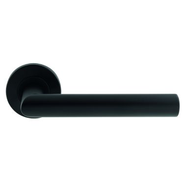 Click Here To Enlarge This Photo Of CSL1192MB - Carlisle Brass Eurospec 19mm Mitred Lever on Round Rose (G304) Matt Black