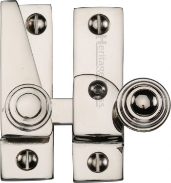 Click Here To Enlarge This Photo Of V1104L-PNF Heritage Brass Sash Fastener Lockable Polished Nickel Finish