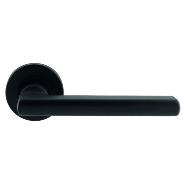 Click Here To Enlarge This Photo Of CSL1134MB - Carlisle Brass Eurospec 'Carlton' Designer Lever on Round Rose (G304) Matt Black