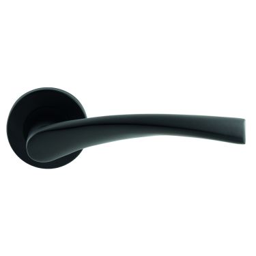 Click Here To Enlarge This Photo Of CSL1121MB - Carlisle Brass Eurospec 'Breeze' Designer Lever on Round Rose (G304) Matt Black