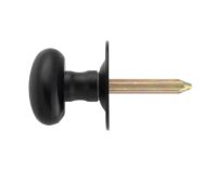 AA33MB - Carlisle Brass Thumbturn to suit Rackbolt (Oval) Hardened Steel Spline Spindle Matt Black