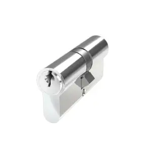 BX5050EDPCM6 Mila Chrome 6 Pin Euro Profile 100mm &lpar;50&sol;50&rpar; Double Cylinder c&sol;w 3 Keys