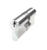 BX4555EDPCM6 Mila Chrome 6 Pin Euro Profile 70mm (45/55) Double Cylinder c/w 3 Keys