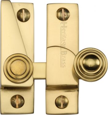 Click Here To Enlarge This Photo Of V1104-PB Heritage Brass Sash Fastener Polished Brass Finish