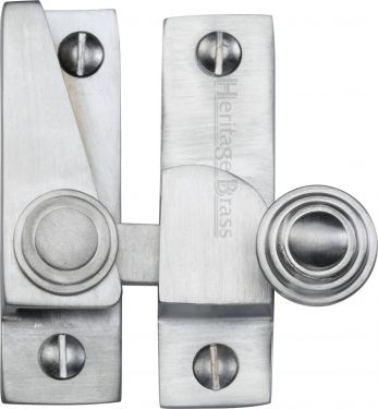 Click Here To Enlarge This Photo Of V1104-SC Heritage Brass Sash Fastener Satin Chrome Finish