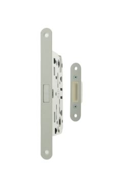 Click Here To Enlarge This Photo Of AGB2XTWCWH - AGB Polaris 2XT Magnetic Latch / Bathroom Lock (60mm backset) – White