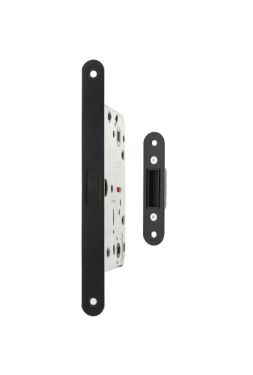 Click Here To Enlarge This Photo Of AGB2XTWCMB - AGB Polaris 2XT Magnetic Latch / Bathroom Lock (60mm backset) – Matt Black