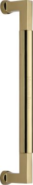 Click Here To Enlarge This Photo Of V1312 330-PB Heritage Brass Door Pull Handle Bauhaus Design 330mm Polished Brass Finish