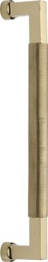 Click Here To Enlarge This Photo Of V1315 330-PB Heritage Brass Door Pull Handle Bauhaus Knurled Design 330mm Polished Brass Finish
