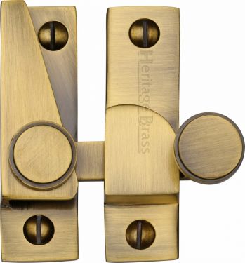 Click Here To Enlarge This Photo Of V1106-AT Heritage Brass Sash Fastener Antique Brass Finish
