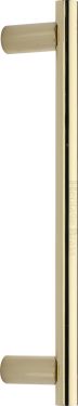 Click Here To Enlarge This Photo Of V2059 336-PB Heritage Brass Door Pull Handle 19mm Bar Design 336mm Polished Brass Finish