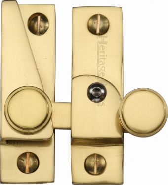 Click Here To Enlarge This Photo Of V1106L-PB Heritage Brass Sash Fastener Lockable Polished Brass Finish