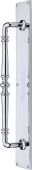 V1165-PC Heritage Brass Door Pull Handle on Plate Avon Design Polished Chrome finish