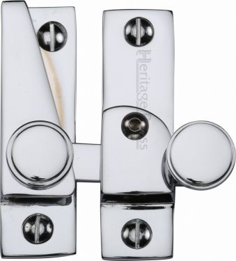 Click Here To Enlarge This Photo Of V1106L-PC Heritage Brass Sash Fastener Lockable Polished Chrome Finish