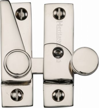 Click Here To Enlarge This Photo Of V1106L-PNF Heritage Brass Sash Fastener Lockable Polished Nickel Finish