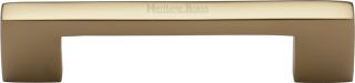 C0337 96-PB Heritage Brass Cabinet Pull Metro Design 96mm ctc Polished Brass Finish