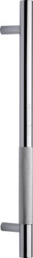 Click Here To Enlarge This Photo Of V1365 457-PC Heritage Brass Door Pull Handle Bar Knurled Design 457mm Polished Chrome Finish