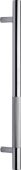 V1365 457-PC Heritage Brass Door Pull Handle Bar Knurled Design 457mm Polished Chrome Finish
