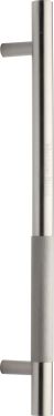 Click Here To Enlarge This Photo Of V1365 457-SN Heritage Brass Door Pull Handle Bar Knurled Design 457mm Satin Nickel Finish